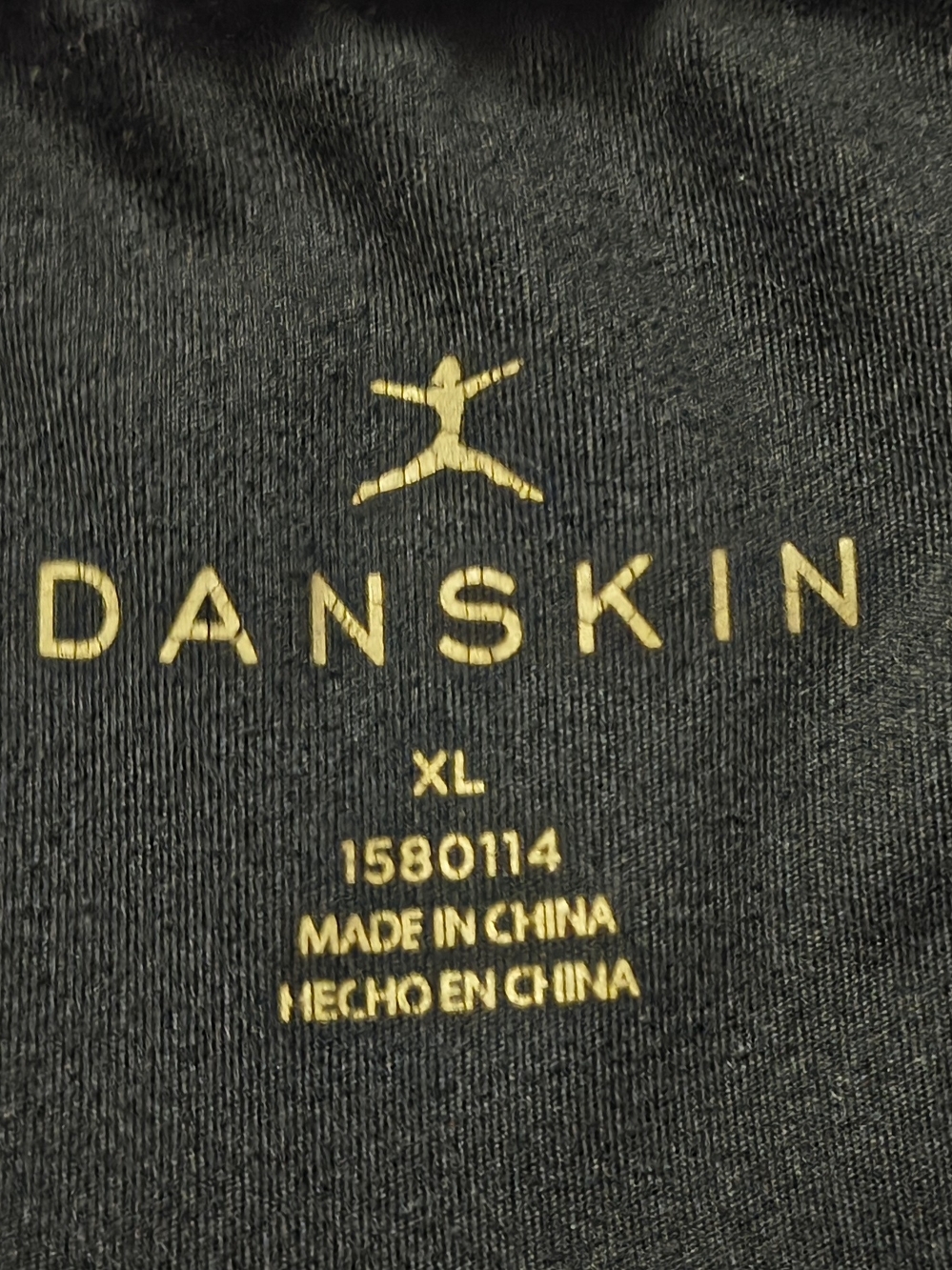 Bundle of 4 Danskin Black Cropped Leggings XL High Rise Stretch Activewear Pants - Picture 2 of 8